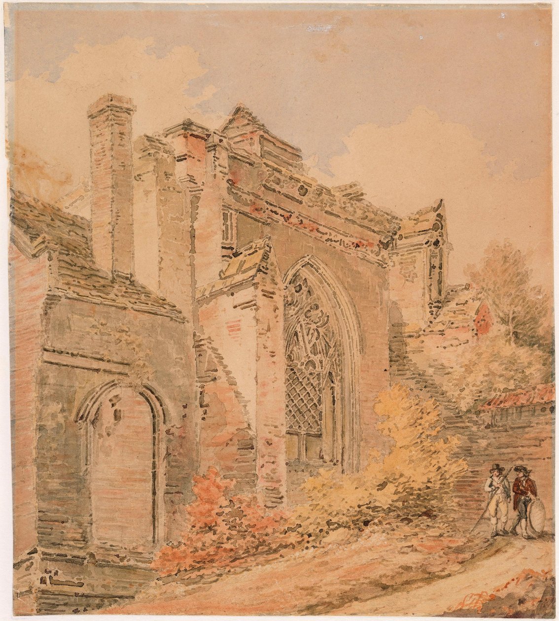 Abdij van Saint Albans, Hertfordshire door Joseph Mallord William Turner
