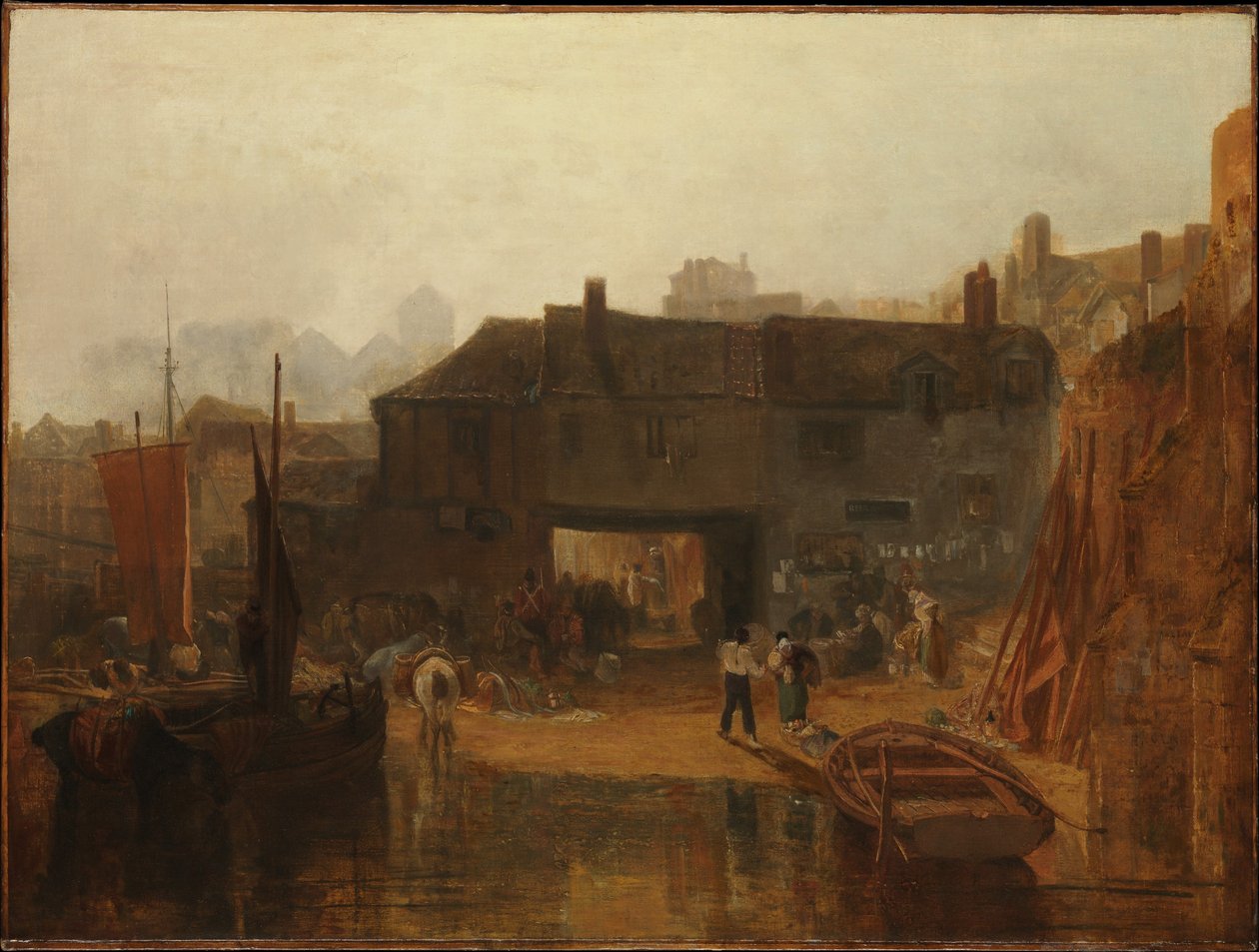 Saltash met de veerboot, Cornwall door Joseph Mallord William Turner