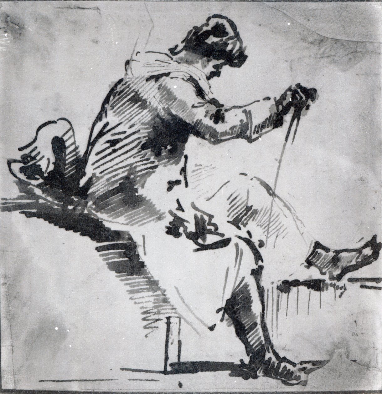 Zittende man door Joseph Mallord William Turner