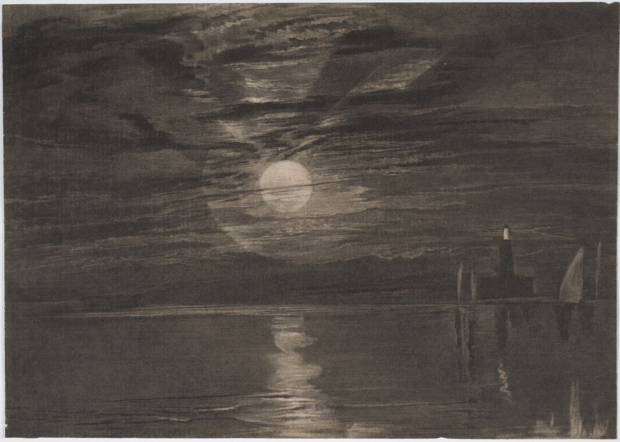 De vuurtoren van Shields door Joseph Mallord William Turner