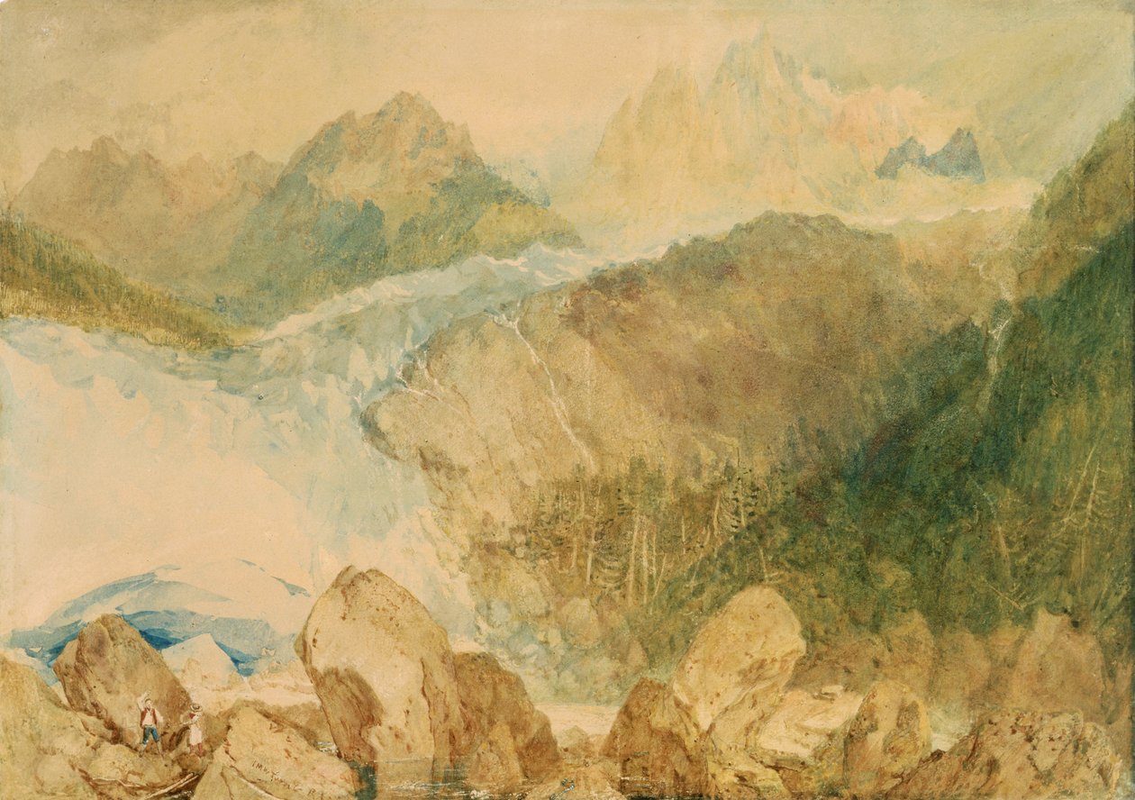 Bron van Arveiron, ca. 1806 (aquarel met inkrastekening op papier) door Joseph Mallord William Turner