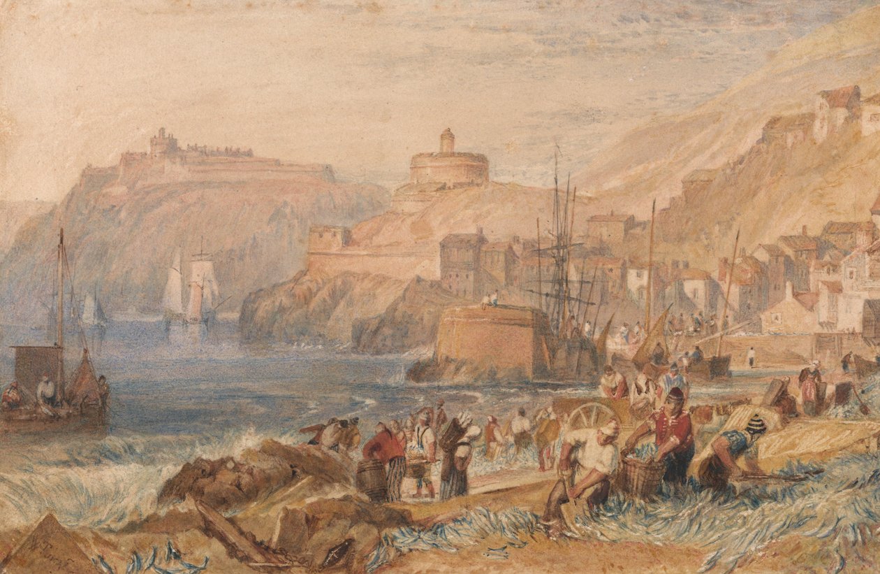 St. Mawes, Cornwall door Joseph Mallord William Turner