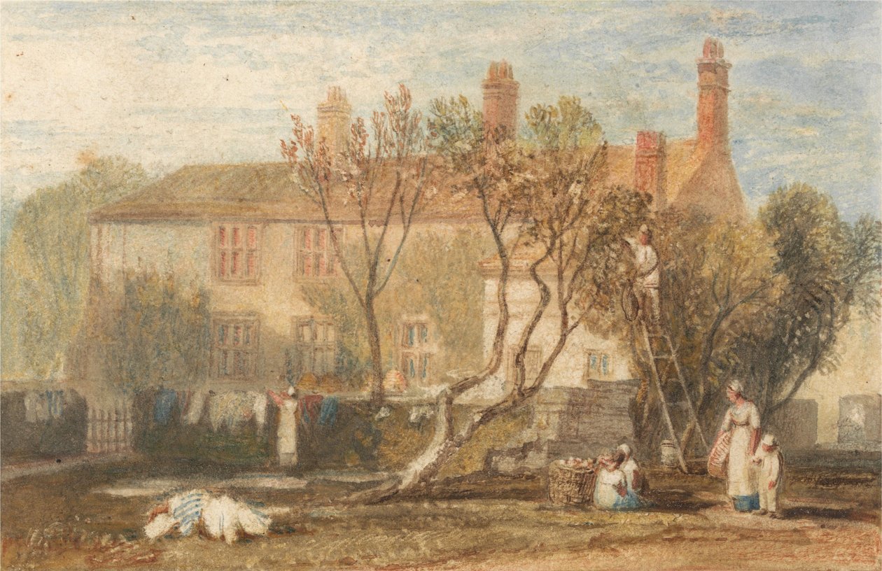Landhuis Steeton, nabij Farnley door Joseph Mallord William Turner