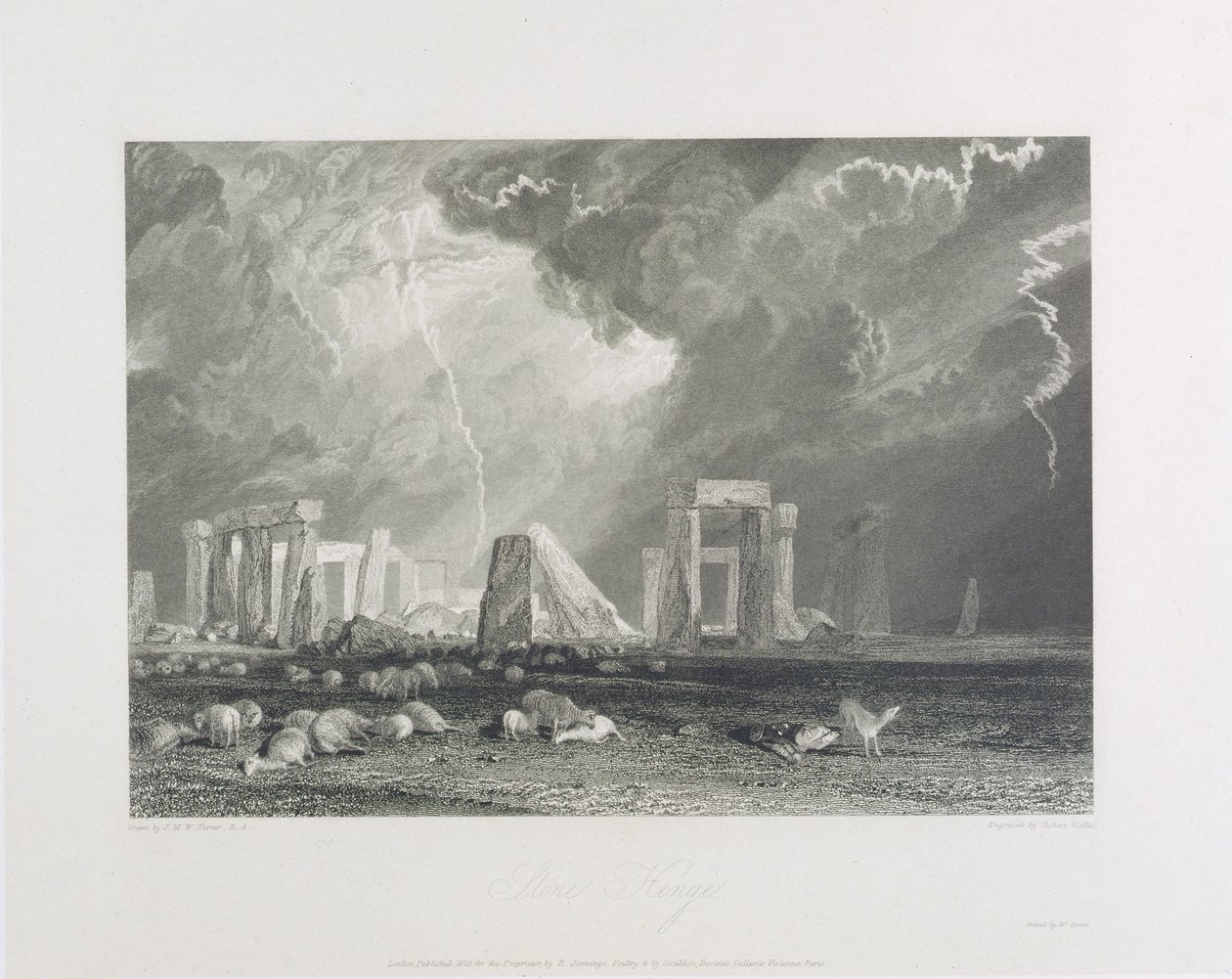 Stonehenge, 1829 door Joseph Mallord William Turner