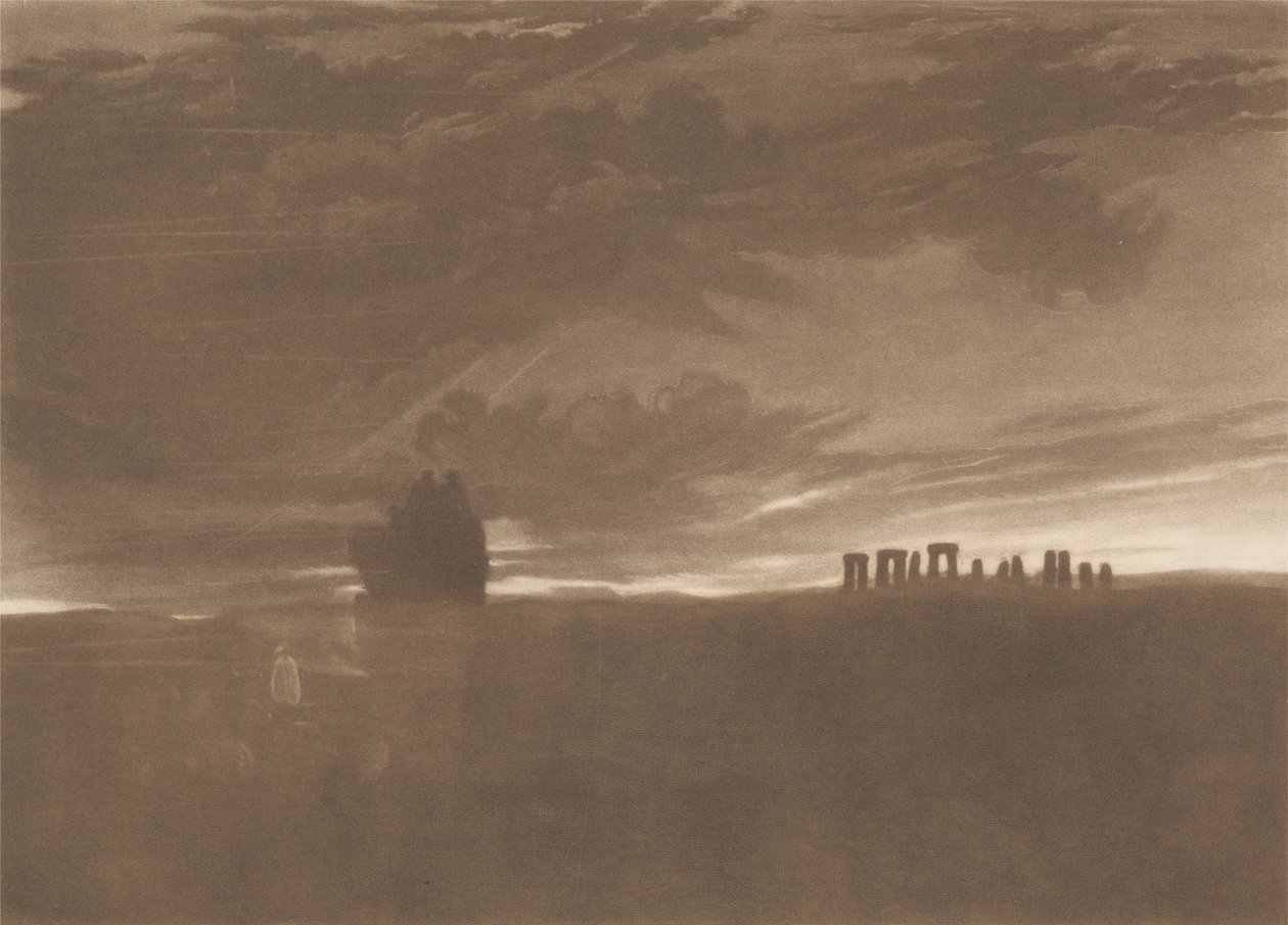 Stonehenge bij dageraad door Joseph Mallord William Turner