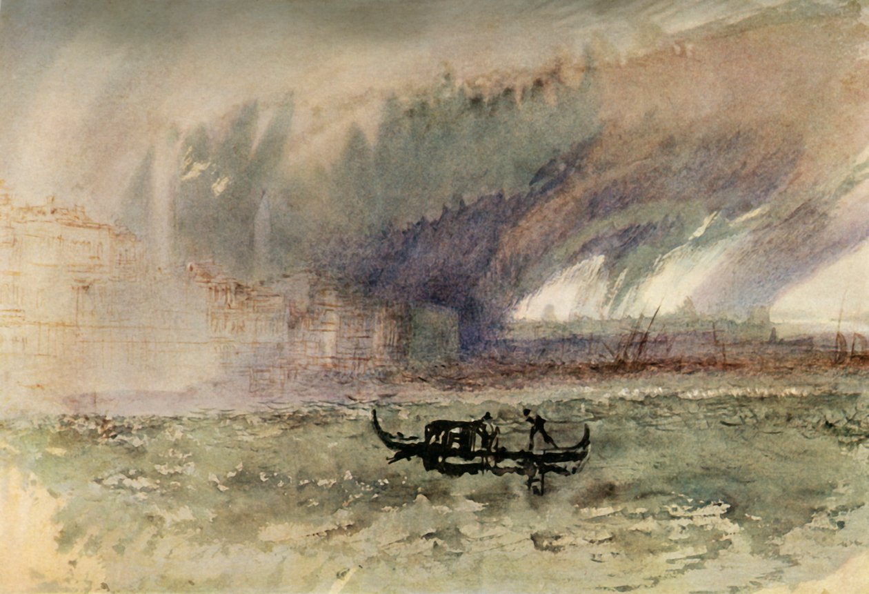 Storm op de lagunes, ca. 1830, 1934 door Joseph Mallord William Turner