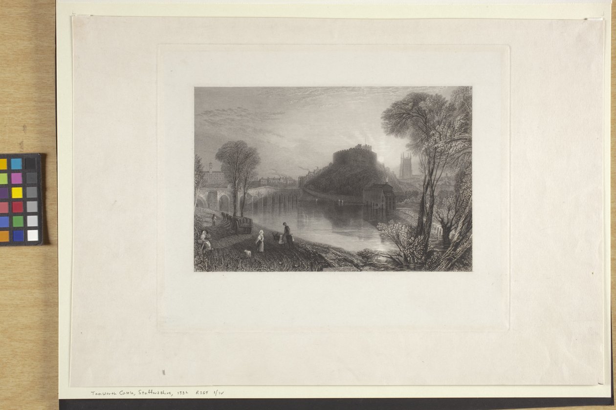 Tamworth Castle, Staffordshire door Joseph Mallord William Turner