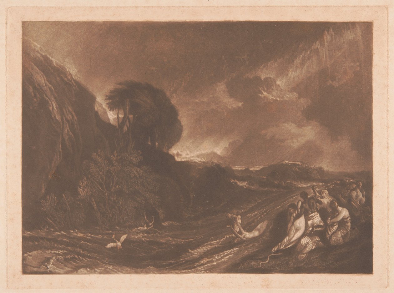 De zondvloed door Joseph Mallord William Turner