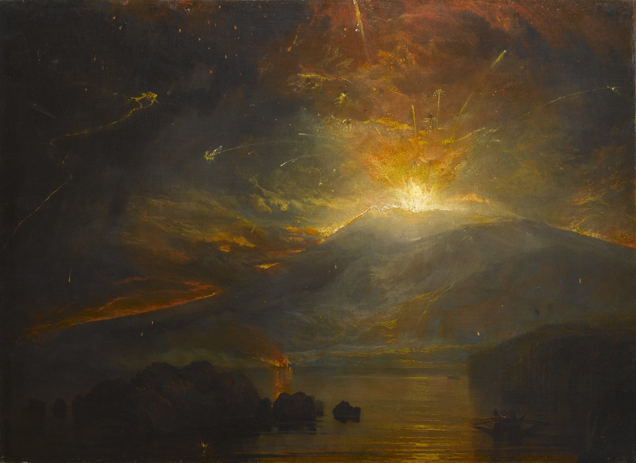 De uitbarsting van de Soufriere-bergen op het eiland St. Vincent, 30 april 1812, 1815 door Joseph Mallord William Turner