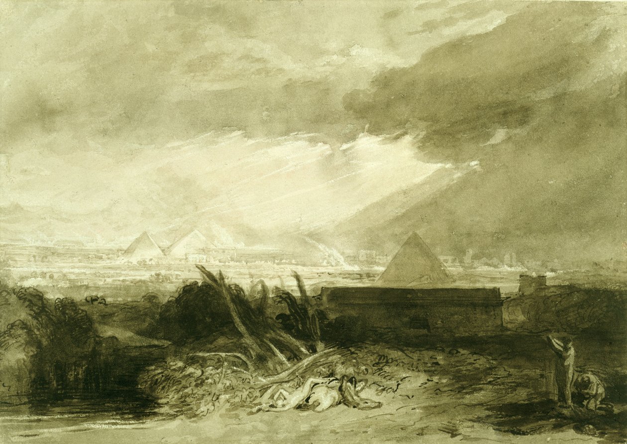 De vijfde plaag van Egypte door Joseph Mallord William Turner