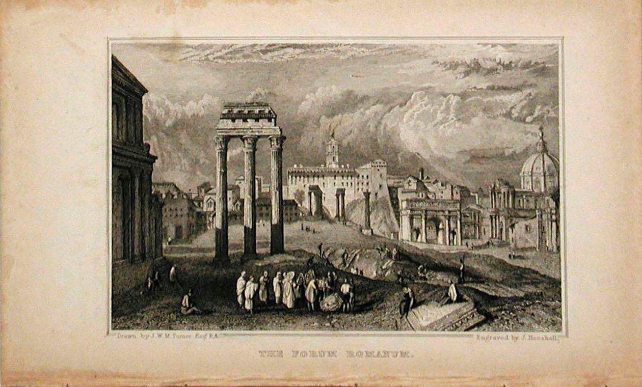 Het Forum Romanum door Joseph Mallord William Turner