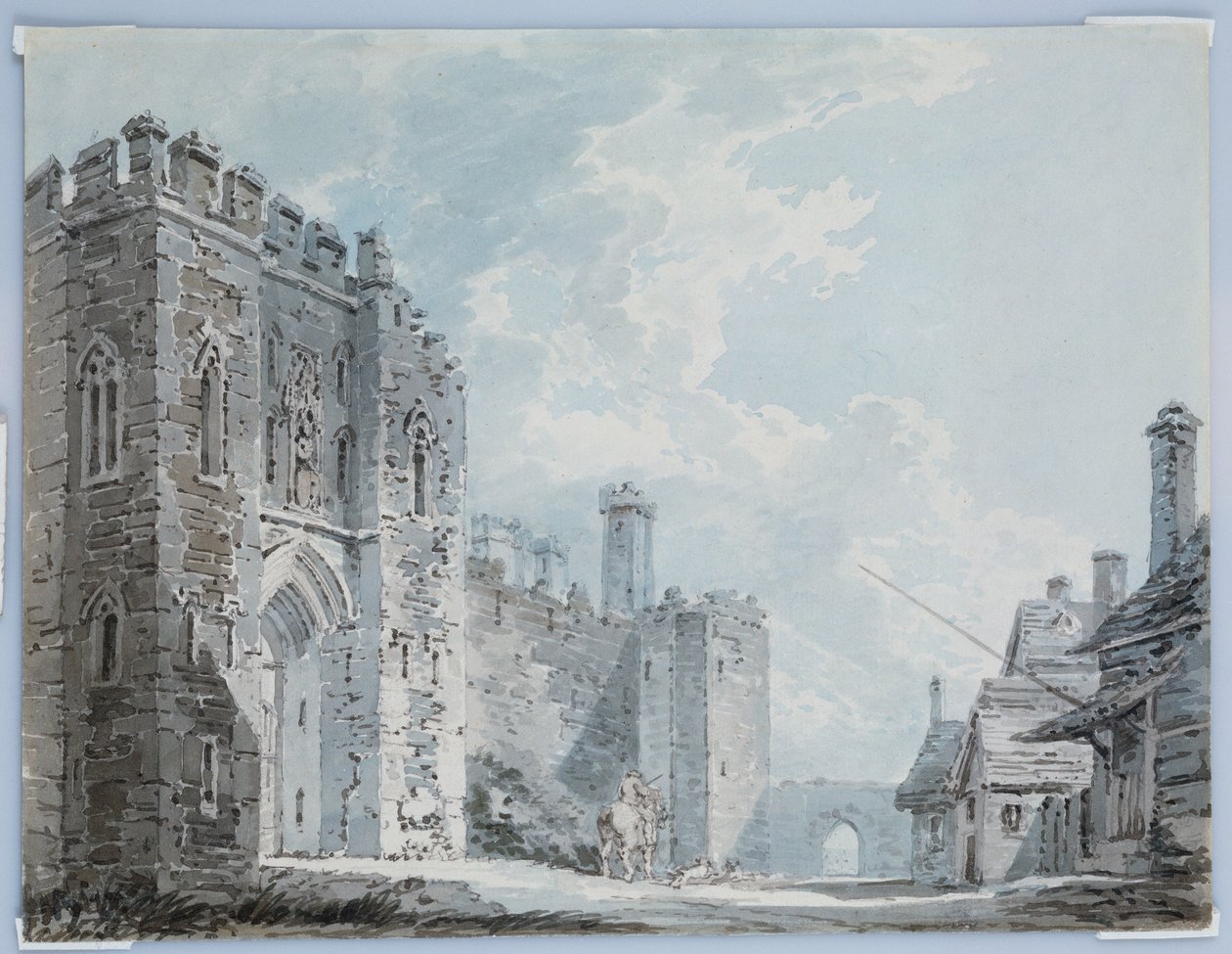 De poort, Rochester, c.1793-94 door Joseph Mallord William Turner