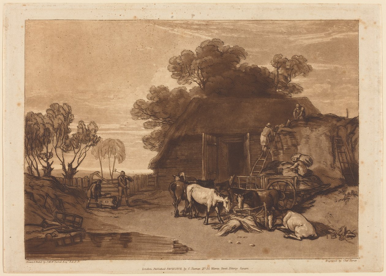 The Straw Yard door Joseph Mallord William Turner