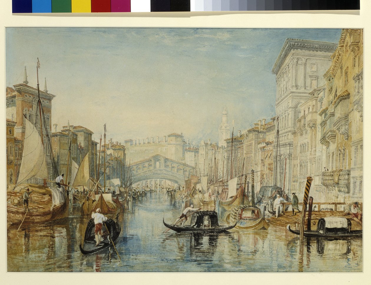 Venetië, de Rialto door Joseph Mallord William Turner