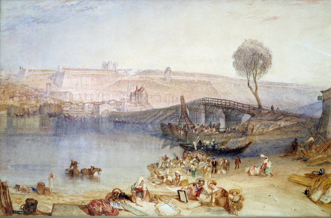 Zicht op de locatie en het kasteel van Saint Germain en Laye door Joseph Mallord William Turner