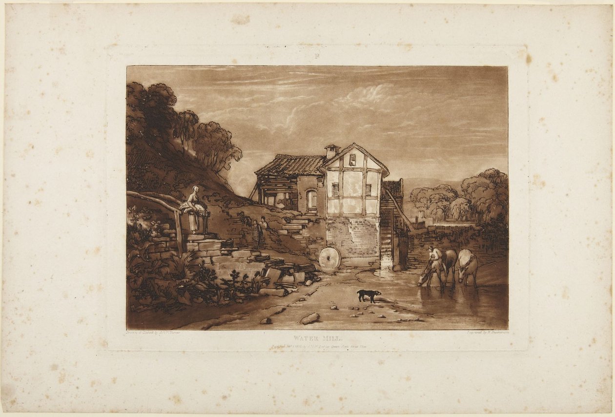 Watermolen door Joseph Mallord William Turner