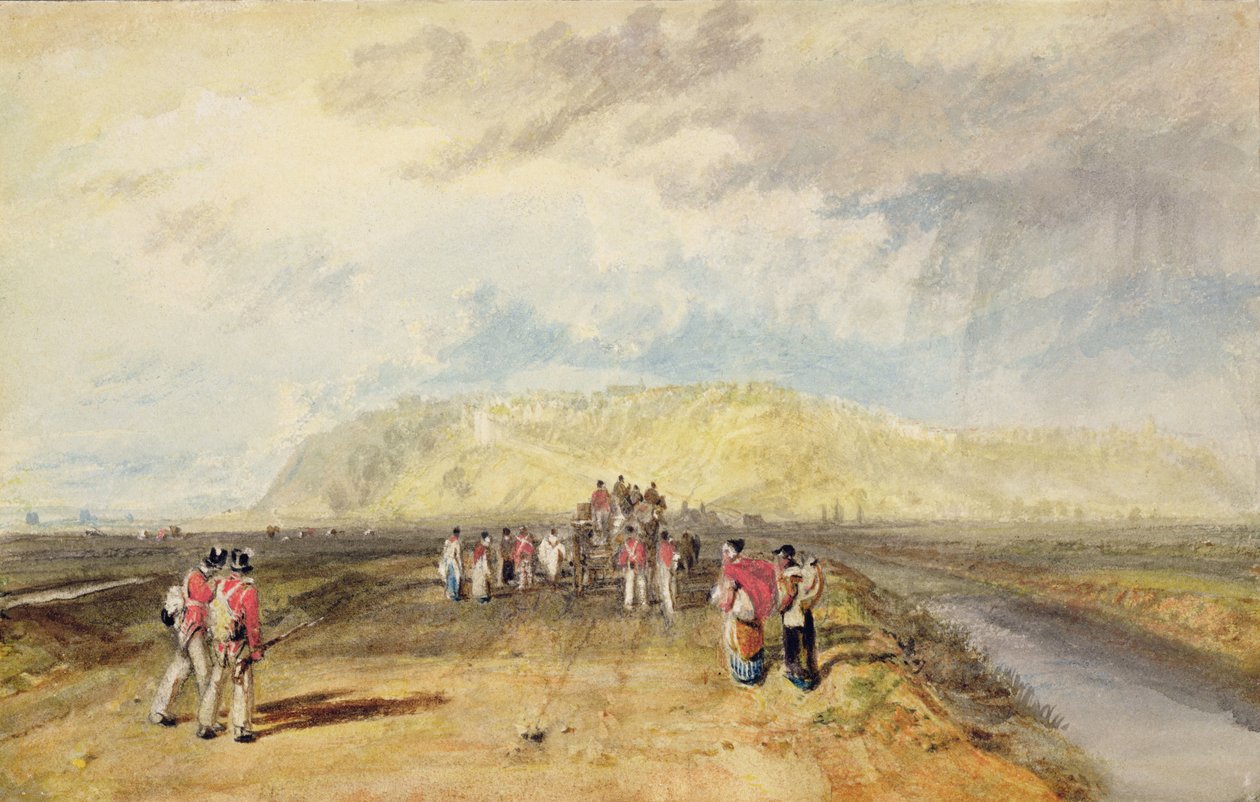 Winchelsea, Sussex, vanaf de Rye Road door Joseph Mallord William Turner