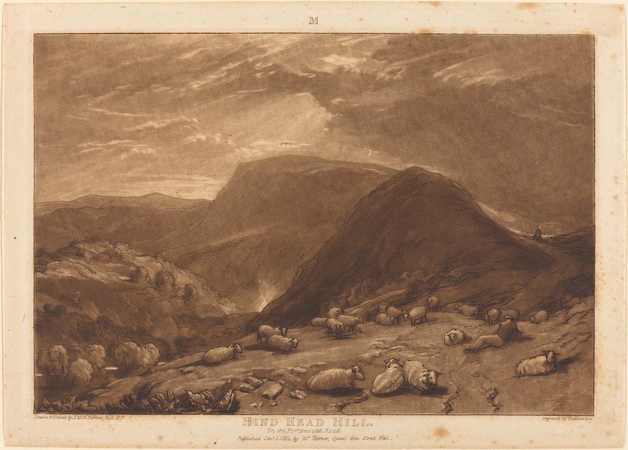 Hind Head Hill door Joseph Mallord William Turner and Robert Dunkarton