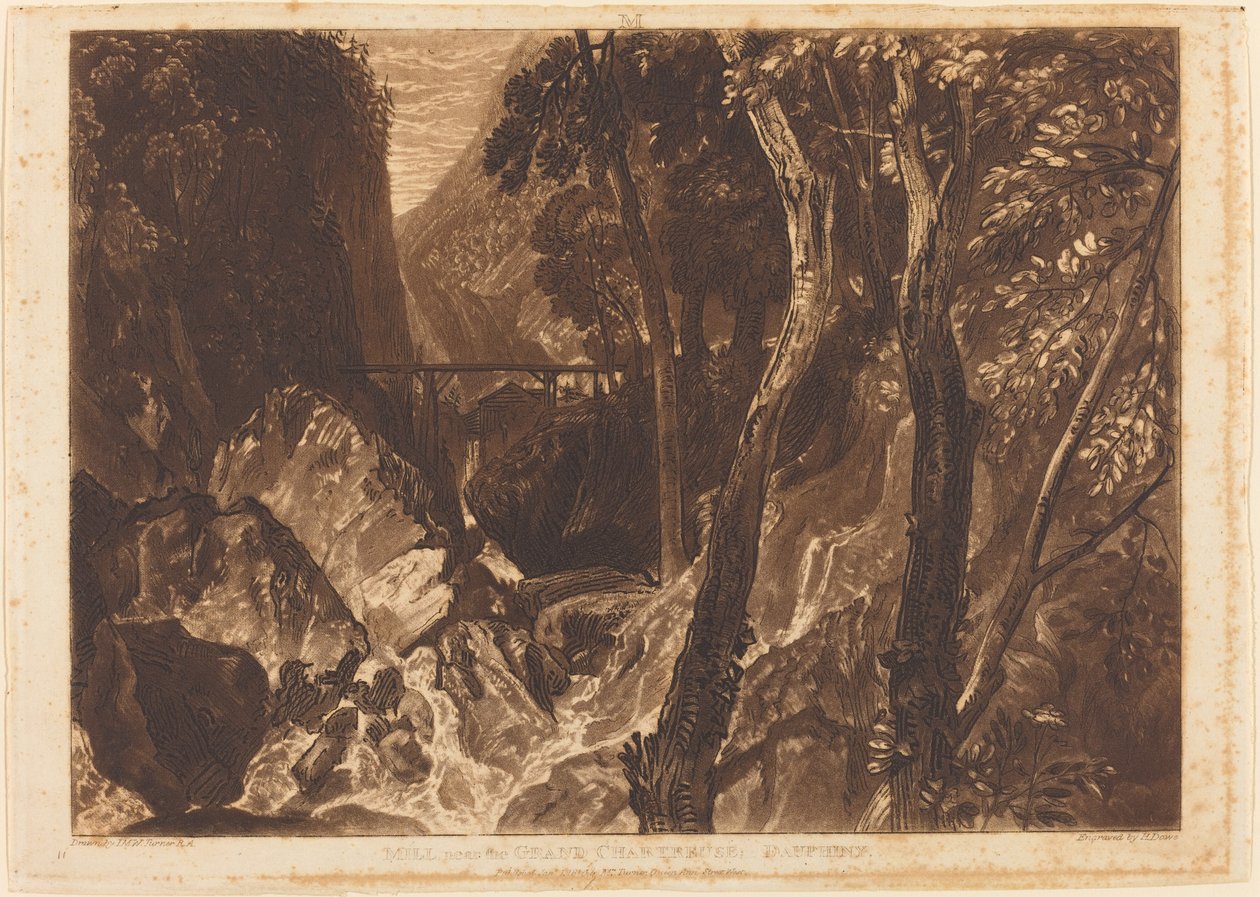 Molen bij de Grote Chartreuse door Joseph Mallord William Turner and Warren B. Davis