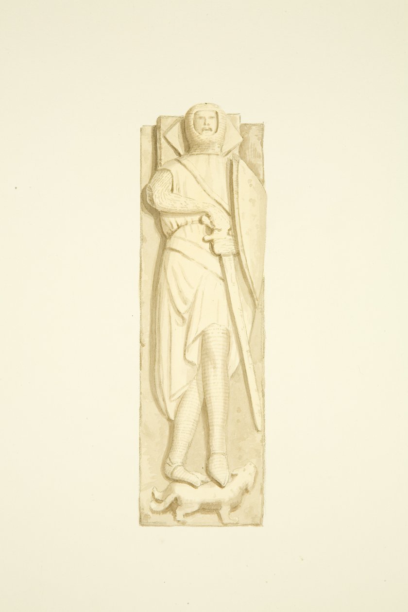 Beeld van Robert de Berkeley in St Mary Redcliffe door Joseph Manning