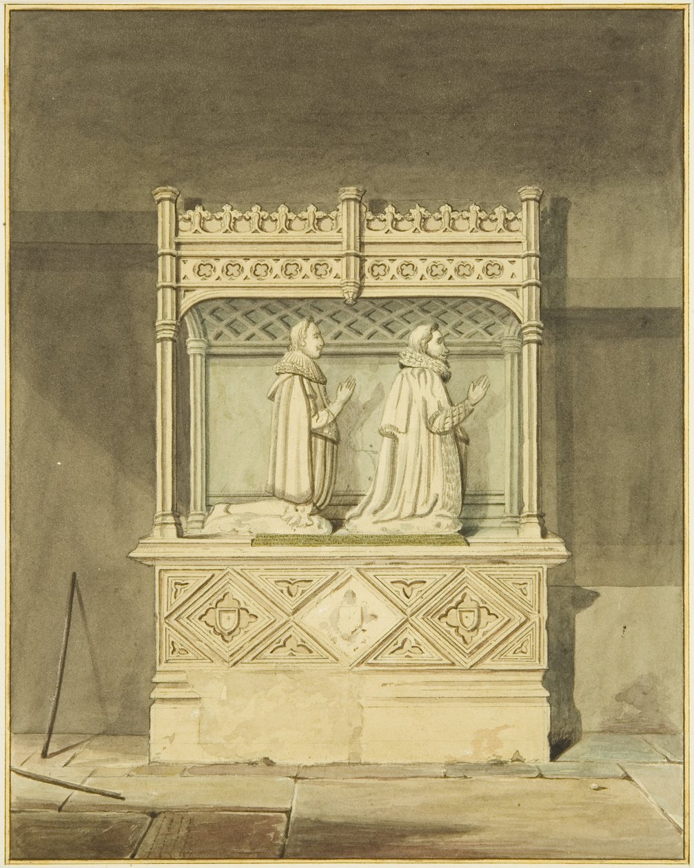 Monument van John Aldworth en zijn zoon door Joseph Manning