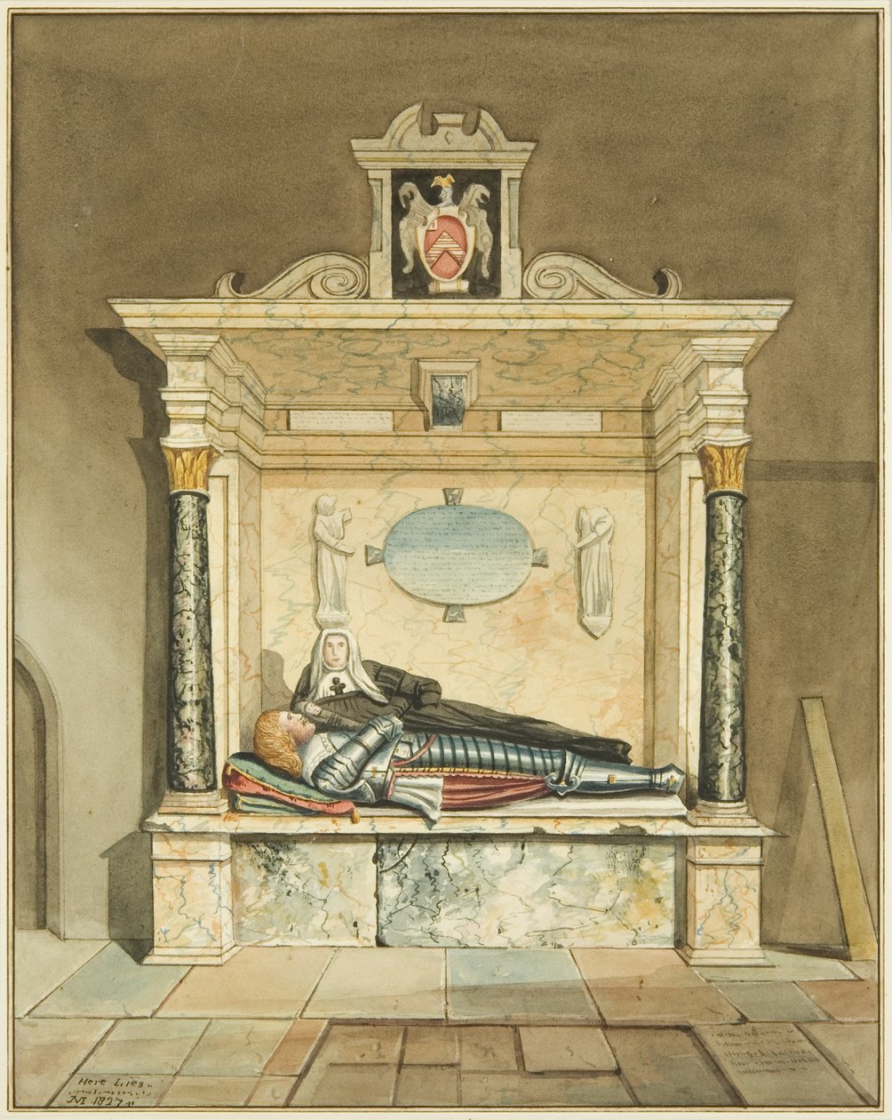Monument van Lady Throkmorton in St Mark