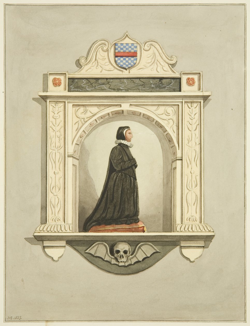 Monument van mevrouw James in St Mark