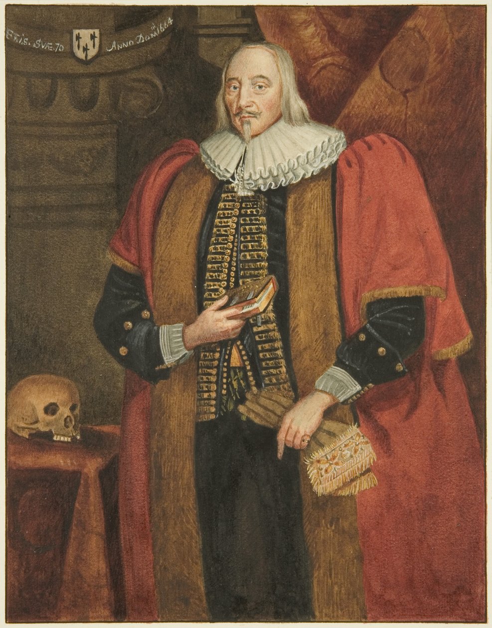 Portret in het stadhuis van Henry Gibbs, burgemeester van Bristol door Joseph Manning