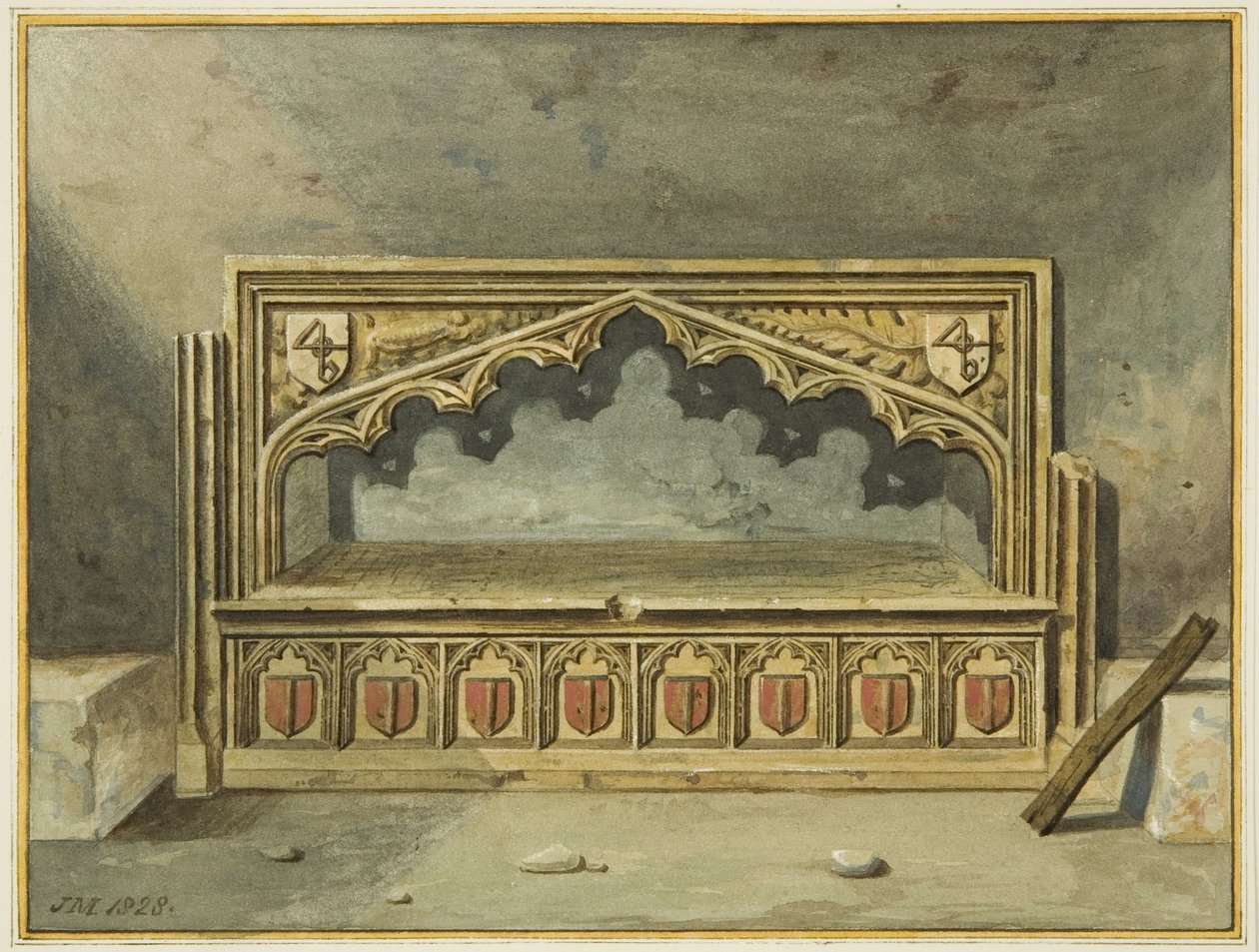 Onbekend graf in de crypte van St John