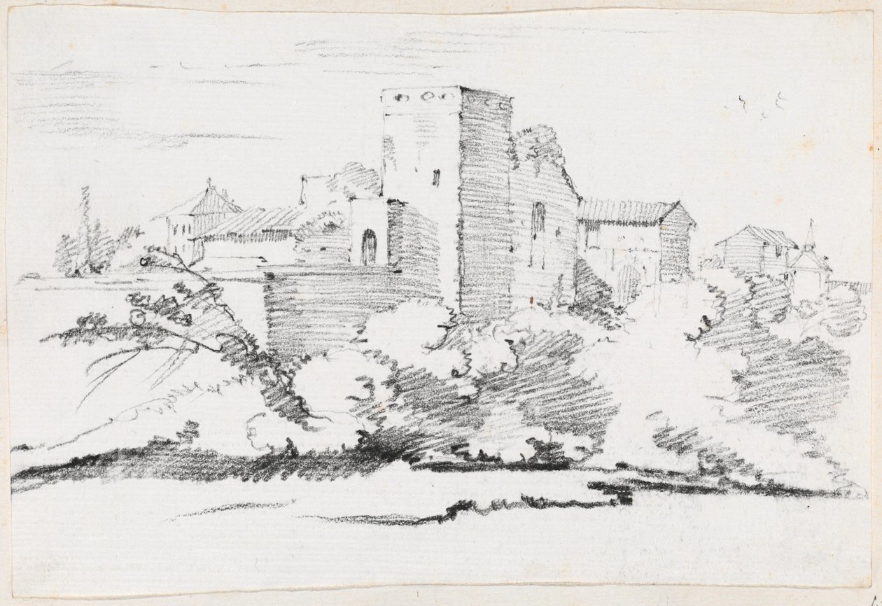Gebouwen achter het Vaticaan door Joseph Marie Vien