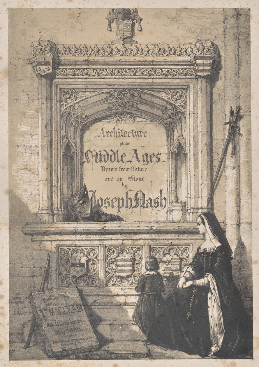 Architectuur van de Middeleeuwen: Titelpagina - In Croyden Kerk door Joseph Nash