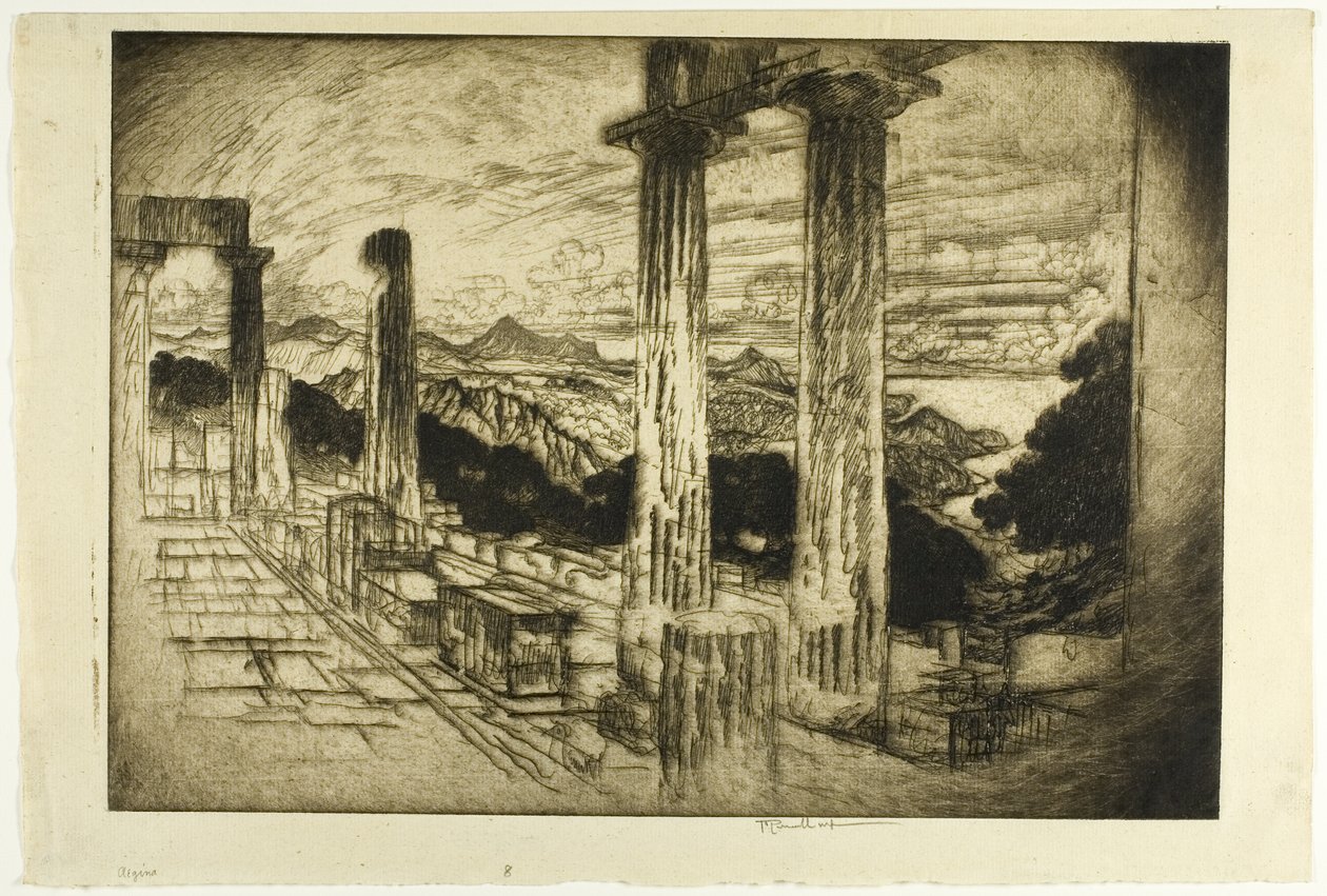 Aegina door Joseph Pennell