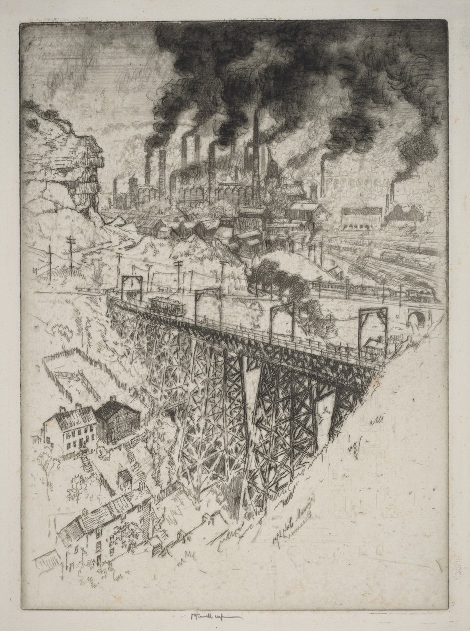 Edgar Thomson-fabrieken, Bessemer door Joseph Pennell