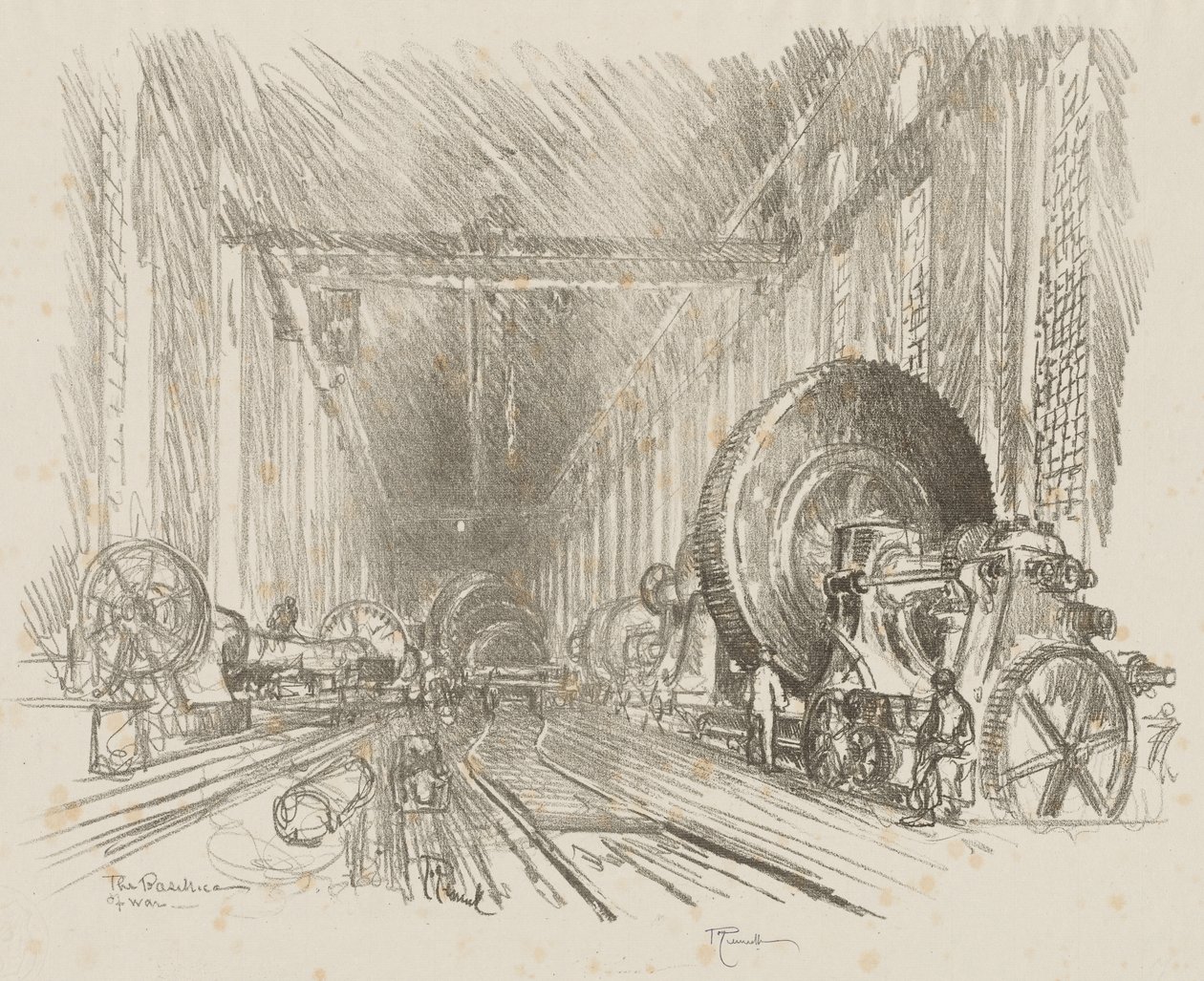 Engels Oorlogswerk: De Basiliek van de Oorlog door Joseph Pennell