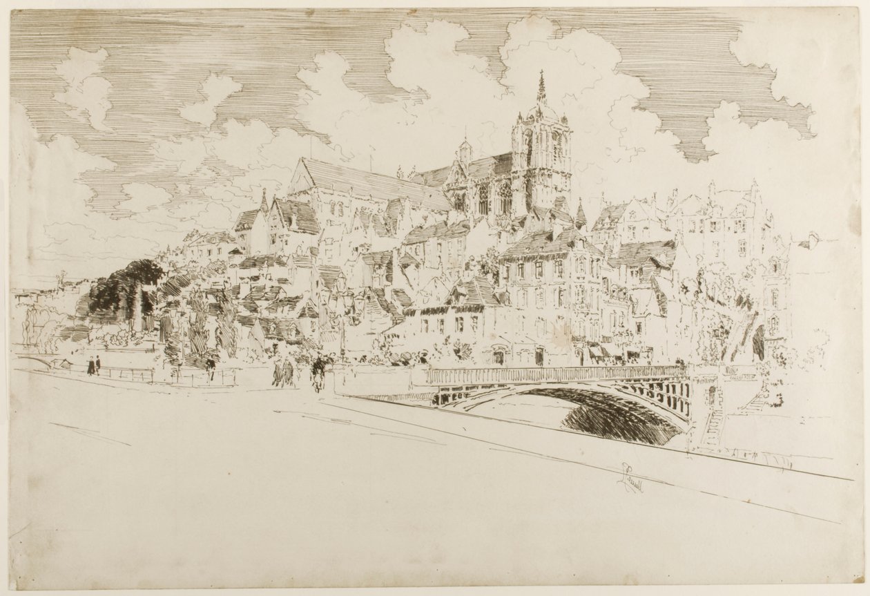 Le Mans door Joseph Pennell