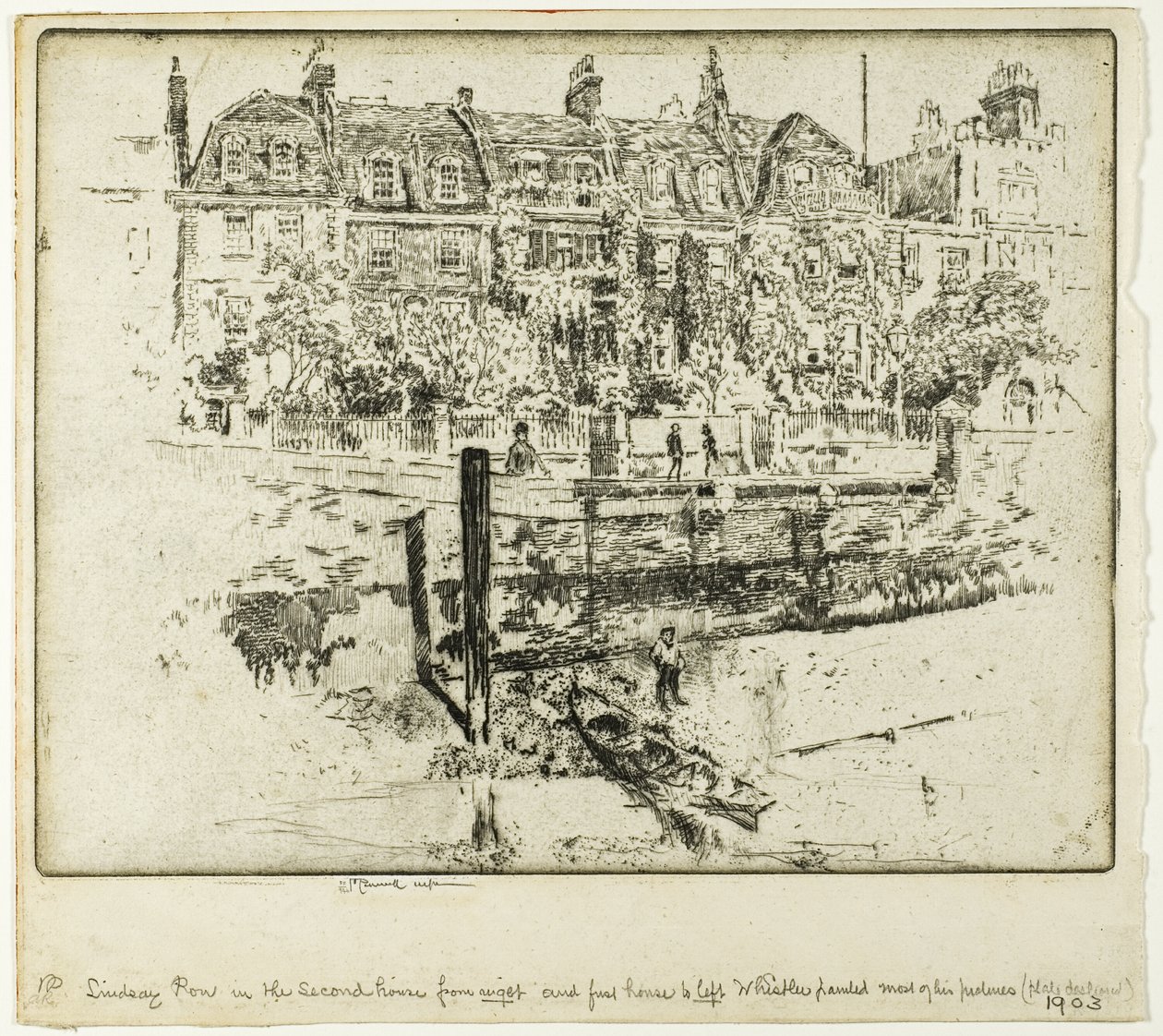 Lindsay Row, Chelsea door Joseph Pennell