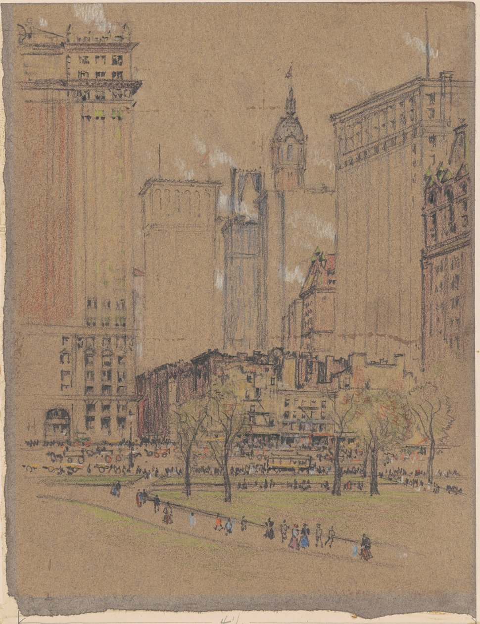 New York, het Oude en het Nieuwe door Joseph Pennell