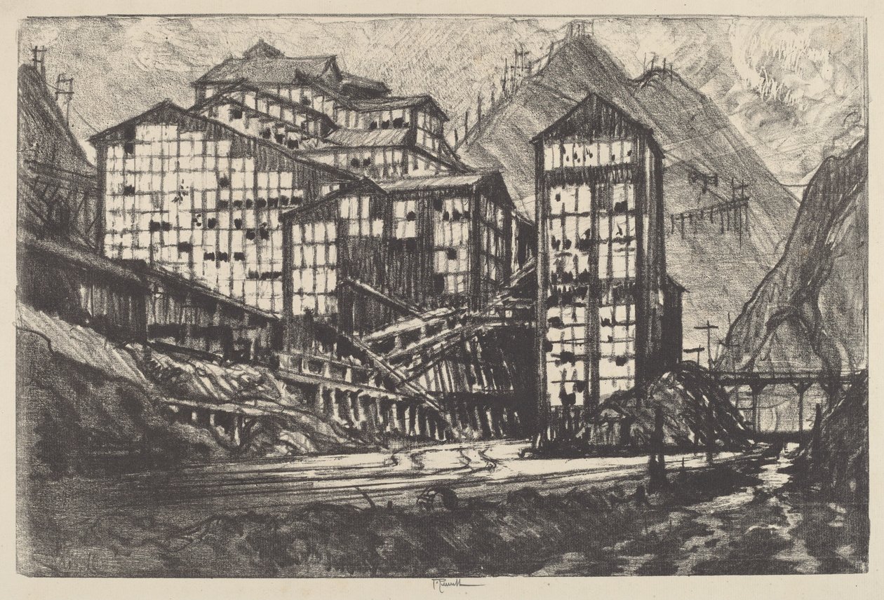 Oude miljoen ogen door Joseph Pennell