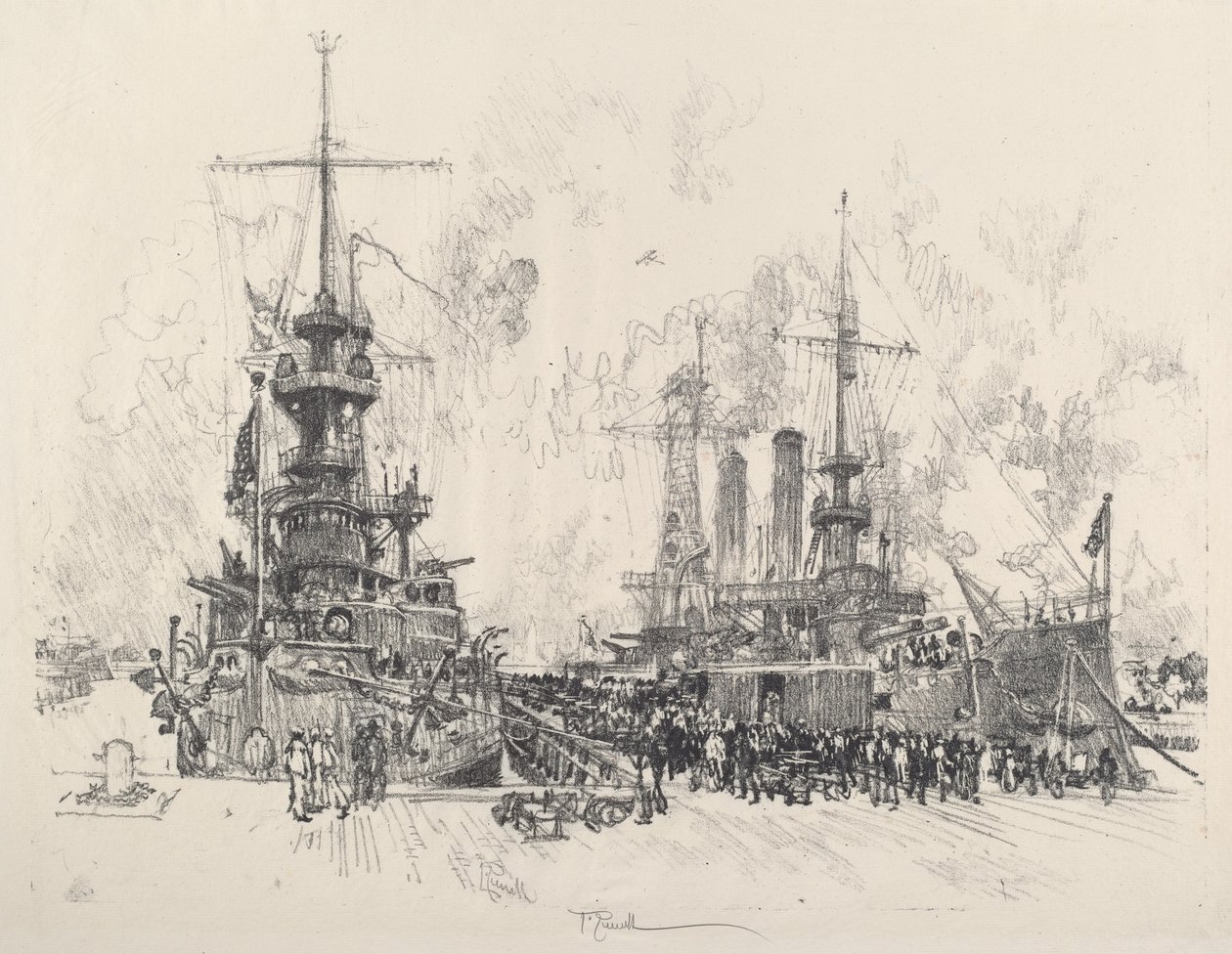Klaar voor Dienst, 1917 door Joseph Pennell