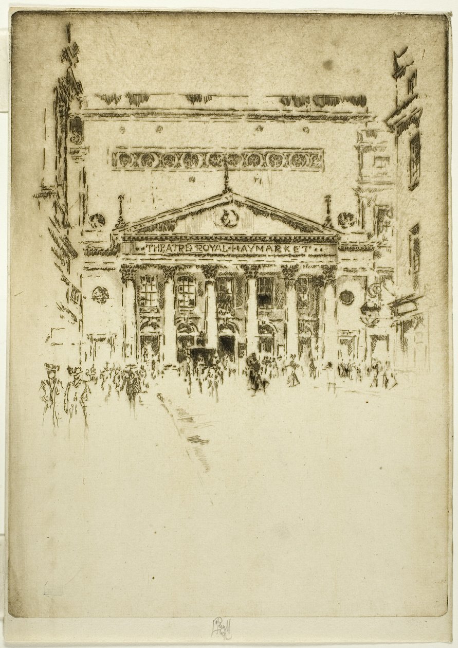 Royal Haymarket Theatre door Joseph Pennell