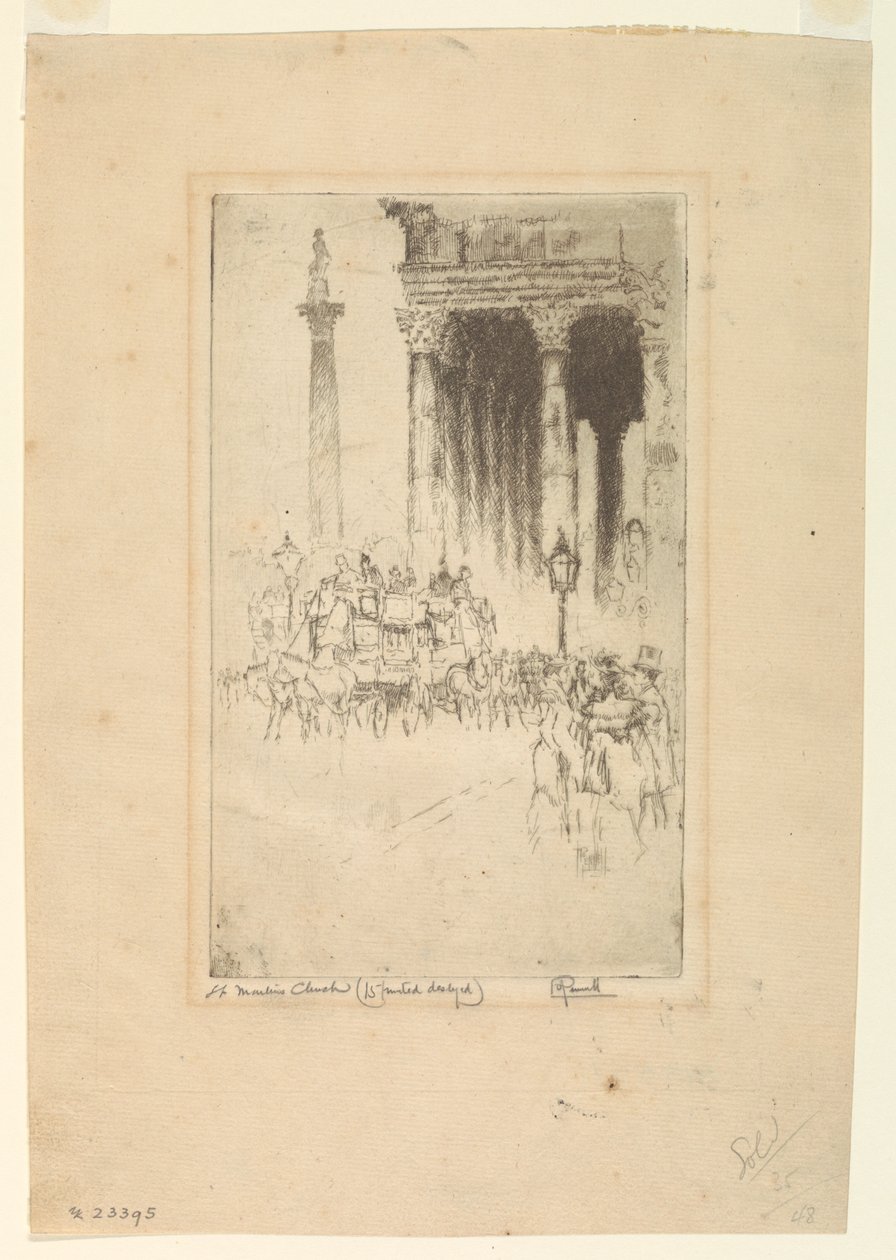 Sint Martinus door Joseph Pennell