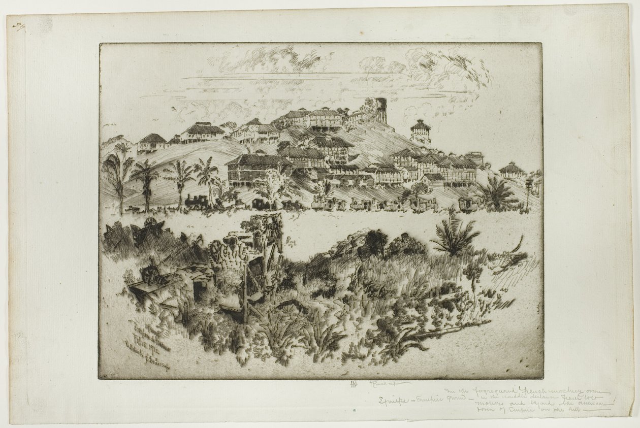 De Debacle van de Lesseps, Panama door Joseph Pennell