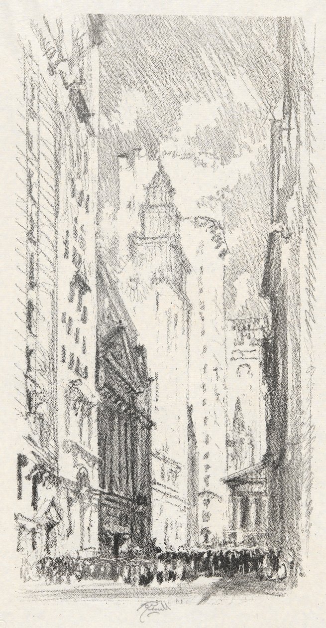 De Beurs, #4 in Iconophile Club Collectie door Joseph Pennell