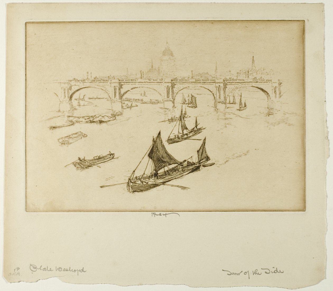 Waterloo Bridge door Joseph Pennell