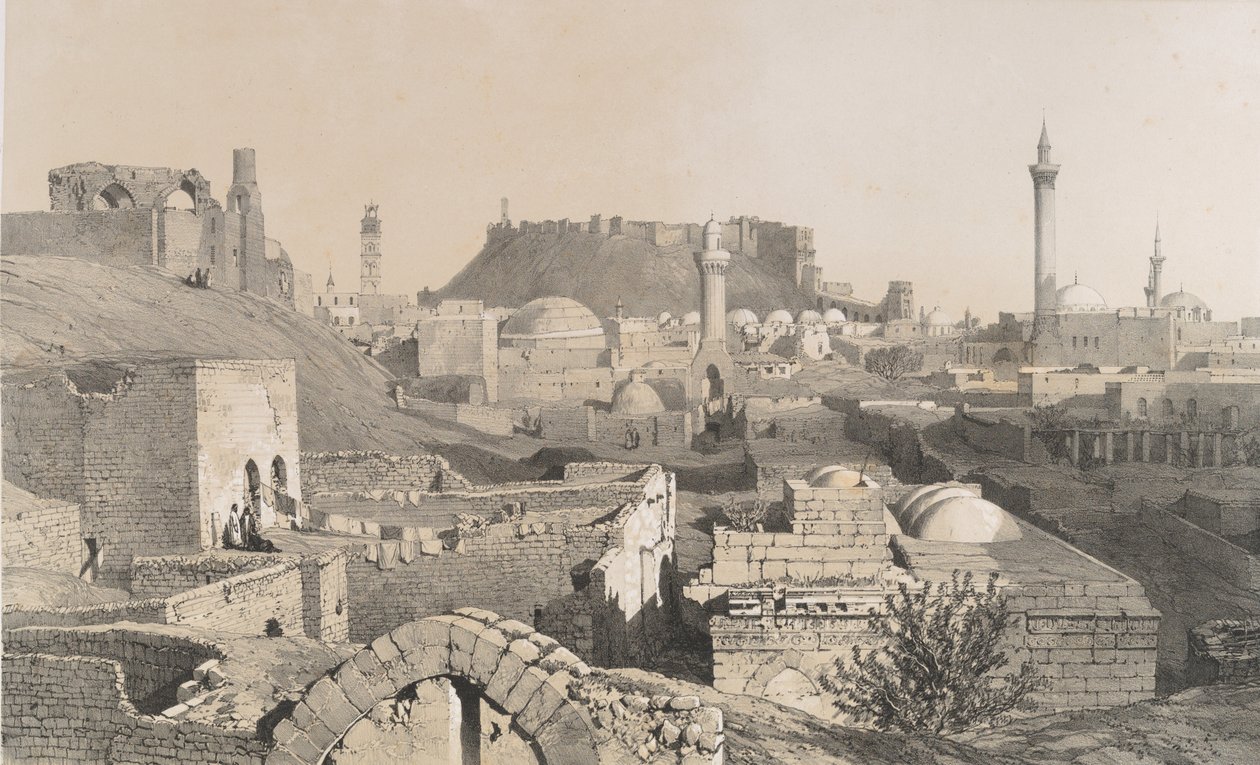 Aleppo, 1843 door Joseph Philibert Girault De Prangey