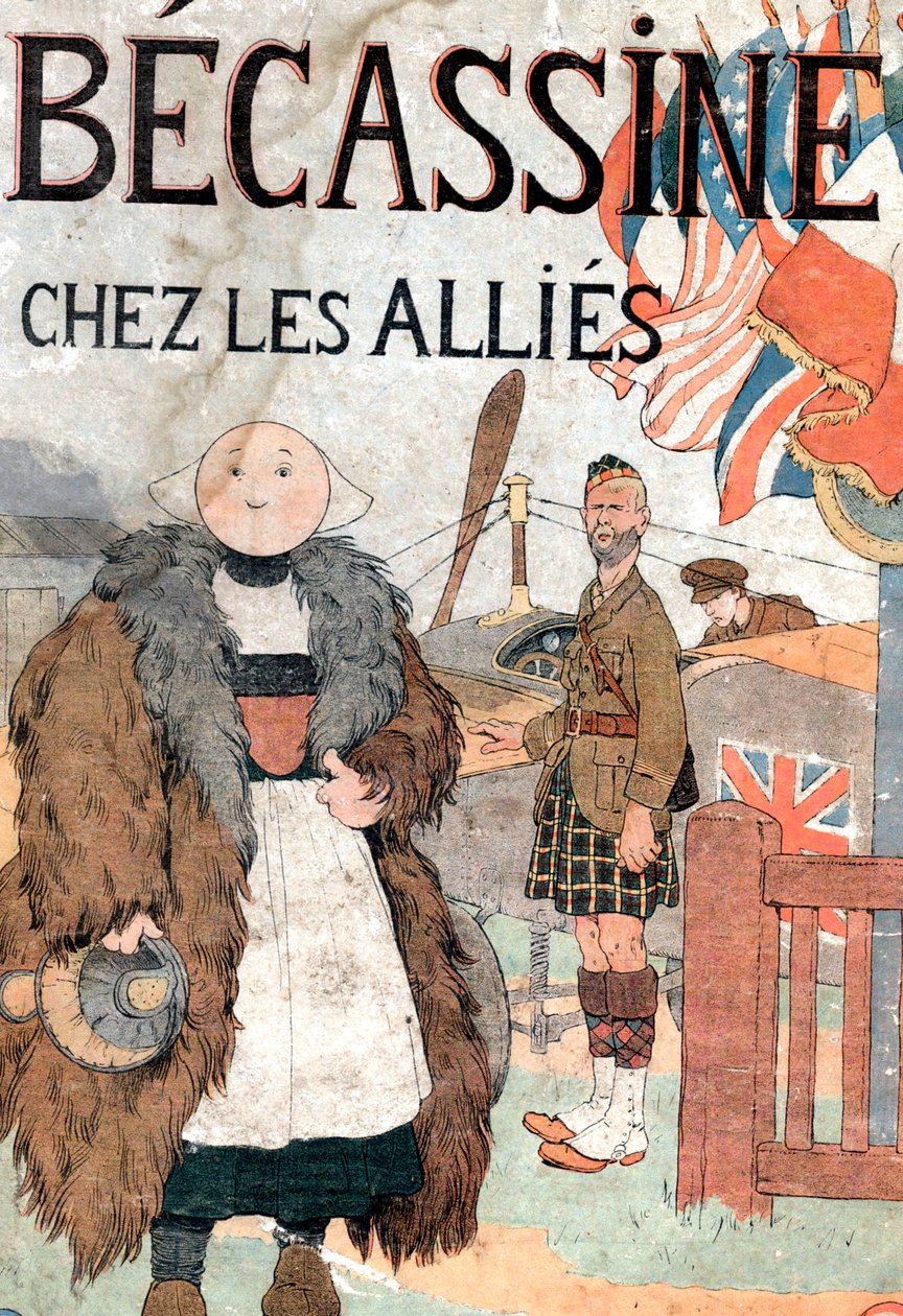 voorkant boek "Becassine chez les allies door Joseph Porphyre Pinchon