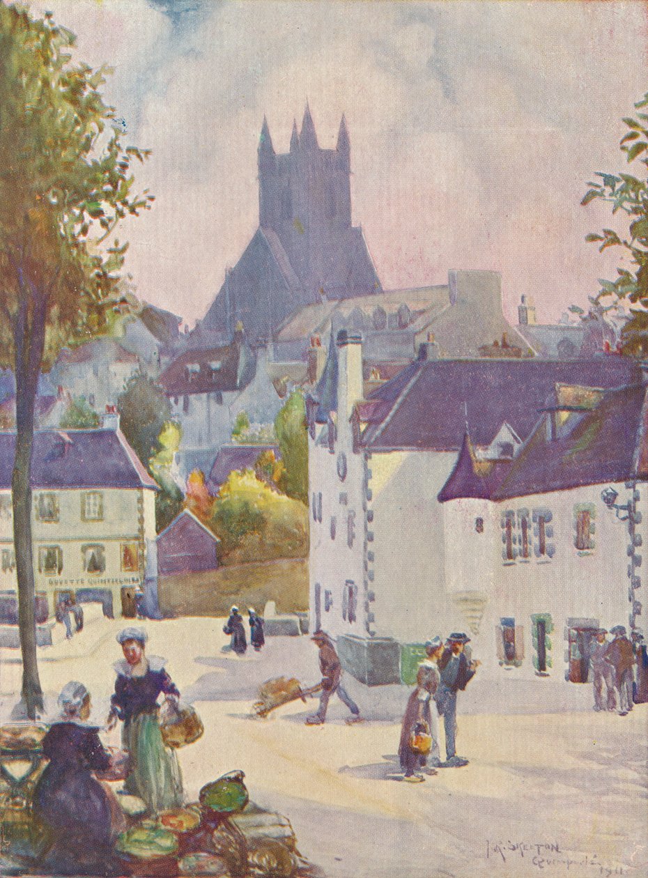 Lente in Bretagne Quimperlé, 1911, 1913 door Joseph Ratcliffe Skelton