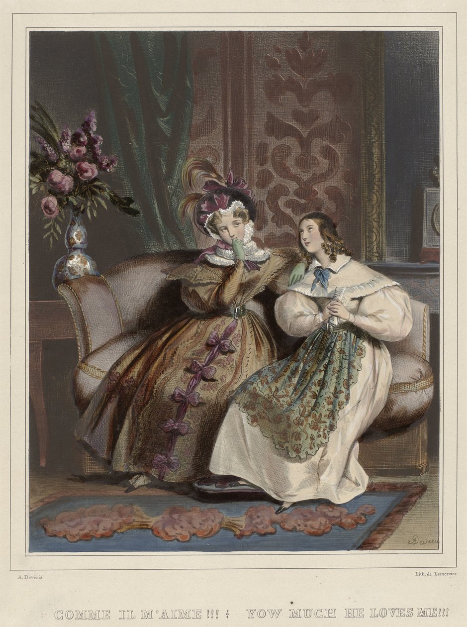 Les femmes. Galerie fashionable, ca. 1830: Comme il m