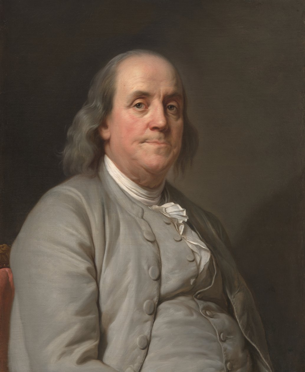 Benjamin Franklin (1706-1790), ca. 1785 (olieverf op doek) door Joseph Siffred Duplessis