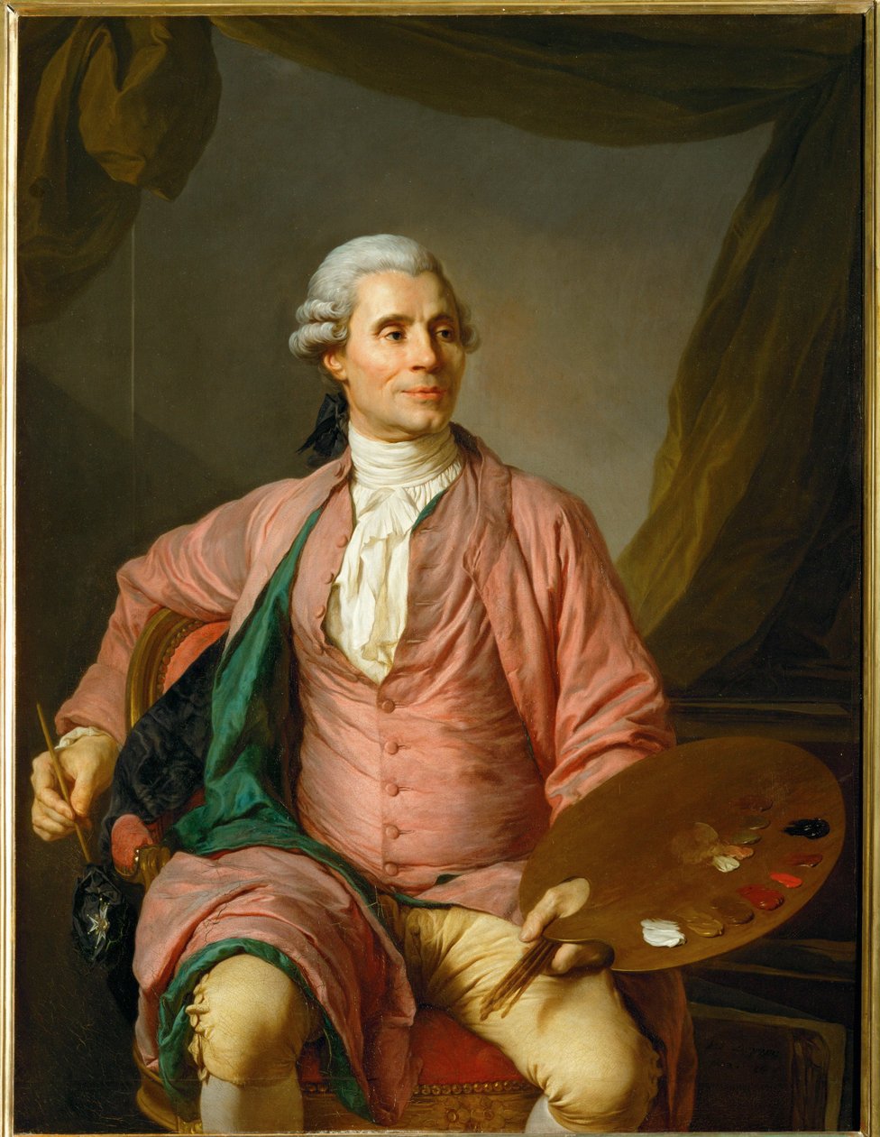 Joseph-Marie Vien, schilder ... door Joseph Siffred Duplessis